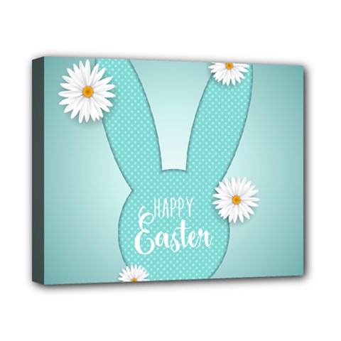 Easter Bunny Cutout Background 2402 Canvas 10  X 8  (stretched) by catchydesignhill