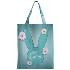 Easter Bunny Cutout Background 2402 Zipper Classic Tote Bag by catchydesignhill