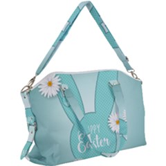 Easter Bunny Cutout Background 2402 Canvas Crossbody Bag by catchydesignhill