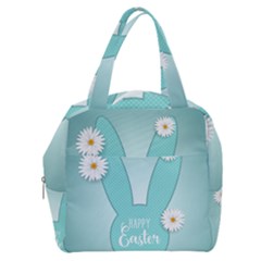 Easter Bunny Cutout Background 2402 Boxy Hand Bag