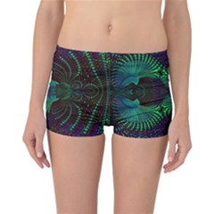 Fractal Flower Reversible Boyleg Bikini Bottoms by Sparkle