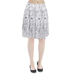 Contemporary Nature Seamless Pattern Pleated Skirt