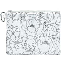 Contemporary Nature Seamless Pattern Canvas Cosmetic Bag (xxxl)