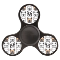 Dog French Bulldog Seamless Pattern Face Head Finger Spinner