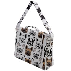 Dog French Bulldog Seamless Pattern Face Head Box Up Messenger Bag by BangZart