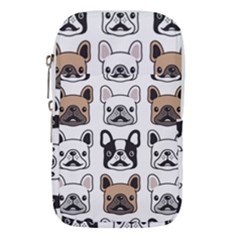 Dog French Bulldog Seamless Pattern Face Head Waist Pouch (small) by BangZart