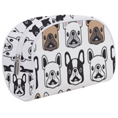 Dog French Bulldog Seamless Pattern Face Head Makeup Case (medium) by BangZart