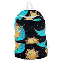 Seamless Pattern With Sun Moon Children Foldable Lightweight Backpack by BangZart