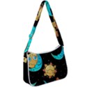 Seamless pattern with sun moon children Zip Up Shoulder Bag View1