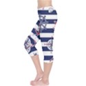 Seamless marine pattern Capri Leggings  View3