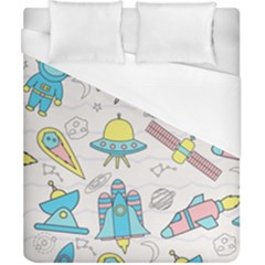 Cute Seamless Pattern With Space Duvet Cover (california King Size) by BangZart