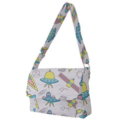 Cute Seamless Pattern With Space Full Print Messenger Bag (s) by BangZart