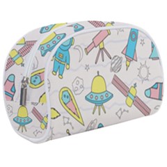 Cute Seamless Pattern With Space Makeup Case (medium) by BangZart