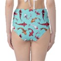 Pattern with koi fishes Classic High-Waist Bikini Bottoms View2