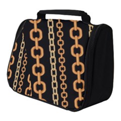 Gold Chain Jewelry Seamless Pattern Full Print Travel Pouch (small)
