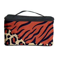 Mixed Animal Skin Print Safari Textures Mix Leopard Zebra Tiger Skins Patterns Luxury Animals Texture Cosmetic Storage