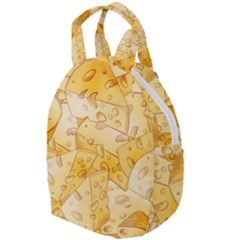 Cheese Slices Seamless Pattern Cartoon Style Travel Backpacks by BangZart