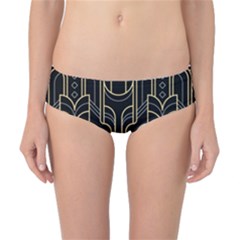 Art Deco Geometric Abstract Pattern Vector Classic Bikini Bottoms