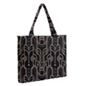 Art deco geometric abstract pattern vector Zipper Medium Tote Bag View2