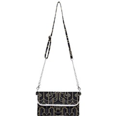 Art Deco Geometric Abstract Pattern Vector Mini Crossbody Handbag by BangZart