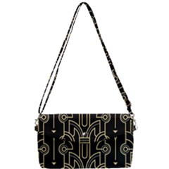 Art Deco Geometric Abstract Pattern Vector Removable Strap Clutch Bag by BangZart