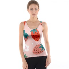 Strawberry Seamless Pattern Tank Top