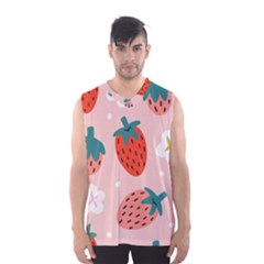 Strawberry Seamless Pattern Men s Basketball Tank Top