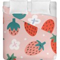 Strawberry seamless pattern Duvet Cover Double Side (King Size) View1