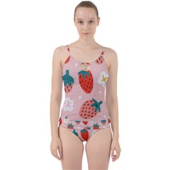 Strawberry Seamless Pattern Cut Out Top Tankini Set by BangZart