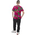 Background cute flowers fuchsia with leaves Men s Sport Top View2