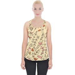 Seamless Pattern With Different Flowers Piece Up Tank Top by BangZart