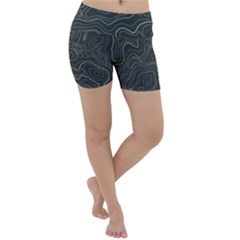 Damask Seamless Pattern Lightweight Velour Yoga Shorts