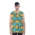 Taco drawing background mexican fast food pattern Men s Basketball Tank Top View1