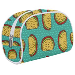 Taco Drawing Background Mexican Fast Food Pattern Makeup Case (medium) by BangZart