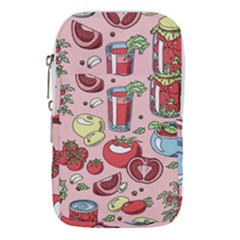 Tomato Seamless Pattern Juicy Tomatoes Food Sauce Ketchup Soup Paste With Fresh Red Vegetables Waist Pouch (small) by BangZart