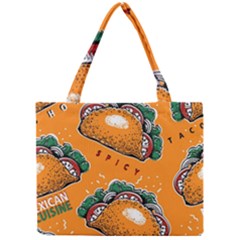 Seamless Pattern With Taco Mini Tote Bag by BangZart