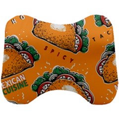 Seamless Pattern With Taco Head Support Cushion