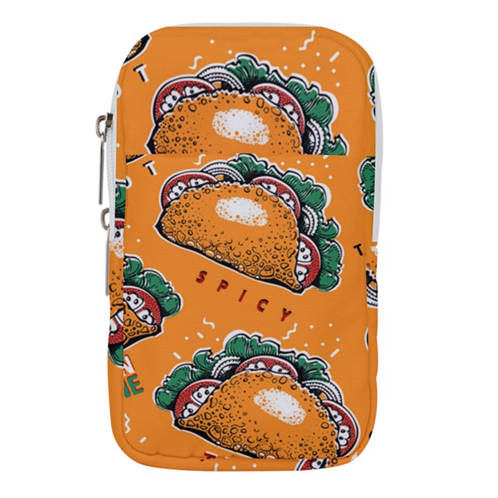 Seamless pattern with taco Waist Pouch (Small)