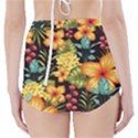 Fabulous colorful floral seamless High-Waisted Bikini Bottoms View2