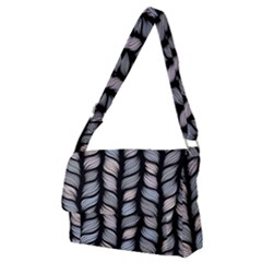 Seamless Pattern With Interweaving Braids Full Print Messenger Bag (m) by BangZart