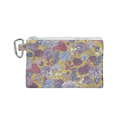 Floral Seamless Pattern With Flowers Vintage Background Colorful Illustration Canvas Cosmetic Bag (small)