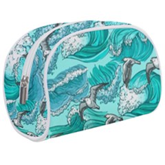 Sea Waves Seamless Pattern Makeup Case (medium) by BangZart