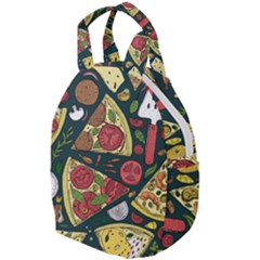 Vector Seamless Pizza Slice Pattern Hand Drawn Pizza Illustration Great Background Travel Backpacks by BangZart