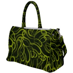 Green abstract stippled repetitive fashion seamless pattern Duffel Travel Bag