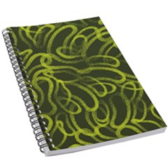 Green abstract stippled repetitive fashion seamless pattern 5.5  x 8.5  Notebook