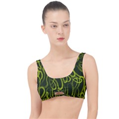 Green abstract stippled repetitive fashion seamless pattern The Little Details Bikini Top