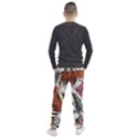 Natural seamless pattern with tiger blooming orchid Men s Jogger Sweatpants View2