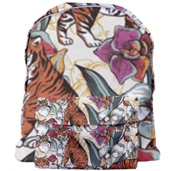 Natural Seamless Pattern With Tiger Blooming Orchid Giant Full Print Backpack