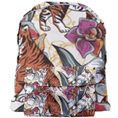 Natural seamless pattern with tiger blooming orchid Giant Full Print Backpack