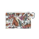 Natural seamless pattern with tiger blooming orchid Canvas Cosmetic Bag (Small) View2